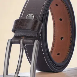 The Roadster Lifestyle Co Men Solid Tang Closure Belt-image-87