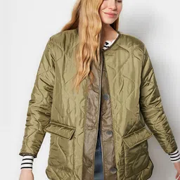 Trendyol Collarless Long Sleeves Padded Jacket-image-30