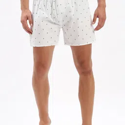 SHOWOFF Printed Slim Fit Boxers 143-4_White-image-56