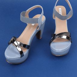 ELLE Blue Platform Heels-picture-34