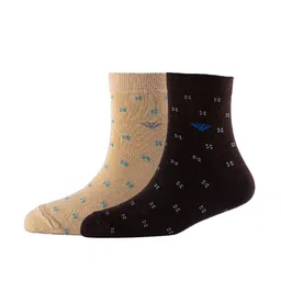 Cotstyle Men Pack Of 2 Patterned Cotton Ankle Length Socks-37