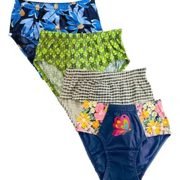 BAESD Girls Pack Of 4 Assorted Cotton Hipster Briefs-62