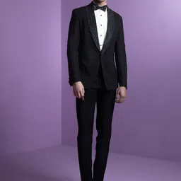CONTRAST BY PARTH Single-Breasted Five-Piece Formal Suit-picture-54