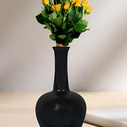 LASAKI Anjani Black Ceramic Flower Vases-image-13
