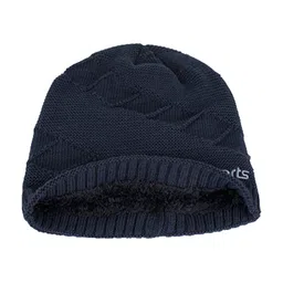 YOUSTYLO Unisex Self Design Woollen Beanie-23