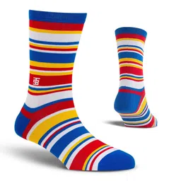 SockSoho Pack Of 6 Striped Calf-Length Socks-23