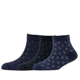 Cotstyle Men Pack Of 3 Patterned Cotton Ankle Length Socks-18