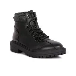 London Rag Women Quilt Collar Ankle Length Winter Boots-picture-23