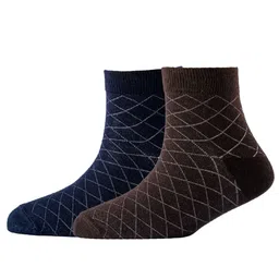 Cotstyle Men Pack Of 2 Patterned Cotton Ankle Length Socks-33