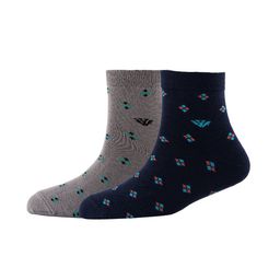 Cotstyle Men Pack Of 2 Patterned Cotton Ankle Length Socks-image-50