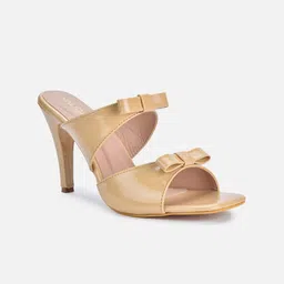 VALIOSAA Cream-Coloured Stiletto Sandals with Bows-21