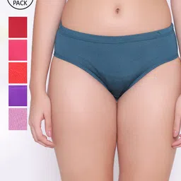 ABELINO Women Set of 6 Pure Cotton Basic Briefs-image-18