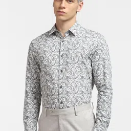 Jack & Jones Men Slim Fit Floral Printed Formal Cotton Shirt-picture-23