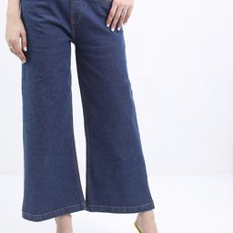 KETCH Women Wide Leg High-Rise Stretchable Jeans-image-8