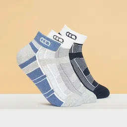 Ajile by Pantaloons Men Pack Of 3 Stiped Ankle-Length  Socks-image-29