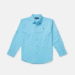 Gini and Jony Boys Micro Ditsy Printed Long Sleeves Cotton Casual Shirt-image-40