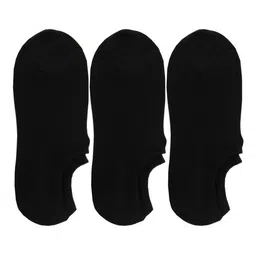 RC. ROYAL CLASS Men Pack Of 3 Black Solid Loafer Socks-33