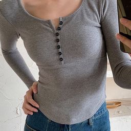 LULU & SKY Scoop Neck Regular Top-image-5