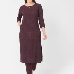 Span Geometric Indie Prints Kurta-image-87