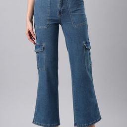 SHOWOFF Women Clean Look Mid-Rise Straight Fit Stretchable Jeans-picture-0