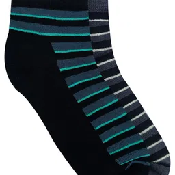 Heelium Bamboo Men Black striped Socks-image-99