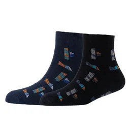 Cotstyle Men Pack Of 2 Patterned Cotton Ankle Length Socks-image-31