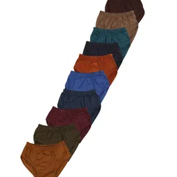 YELLOWDELIGHT Boys Pack Of 10 Cotton Hipster Briefs- YD 542 Boys Plain Jetty 6-12 M-10p-34