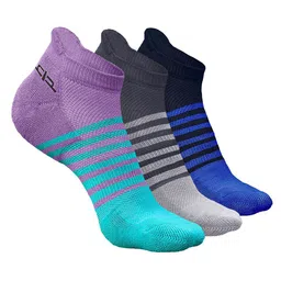 Heelium Men Pack Of 3 Striped Odour-Free & Breathable Bamboo Ankle-Length Socks-image-48