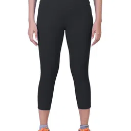 LAASA SPORTS Women Black Skinny Fit Yoga Capris Track Pant-54