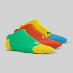 TalkingSox Pack Of 3 Colourblocked Shoe Liners Socks-20