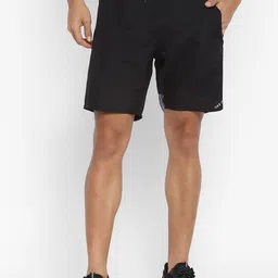 OFF LIMITS Men Black Solid Training or Gym Sports Shorts-image-11