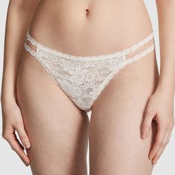 Victoria's Secret PINK Self Design Strappy Low Rise Thong Brief-image-69