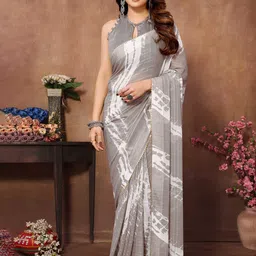 HERE&NOW Georgette Ready To Wear Saree-picture-54