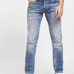 Jack & Jones Men Blue Heavy Fade Slim Fit Cotton Jeans-picture-24