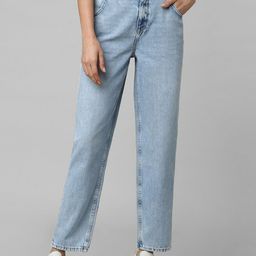 ONLY Women Straight Fit Cotton High-Rise Jeans-image-20