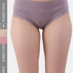 Amour Secret Women Pack Of 3 Anti-Bacterial Hipster Briefs-image-13