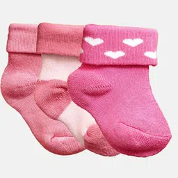 N2S NEXT2SKIN Infant Kids Pack Of 3 Patterned Ankle Length Cotton Socks-image-65