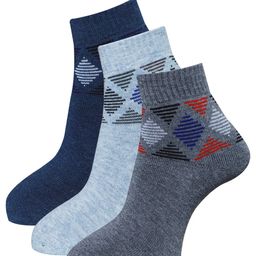 Dollar Socks Men Pack Of 3 Pure Woolen Ankle Length Socks-51