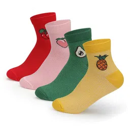 Supersox Women Packs of 4 Fruit Design Ankle Length Socks Packs of 4-29