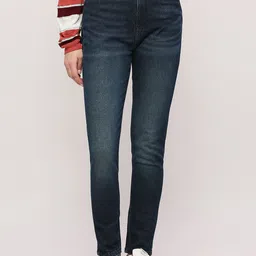 Pepe Jeans Women Skinny Fit High-Rise Light Fade Clean Look Stretchable Jeans-picture-8