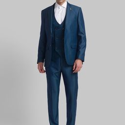 Raymond Men Single Breasted Three Piece Formal Suit-picture-5