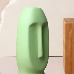 GW CREATIONS Green Face Shaped Flower Vases-image-43