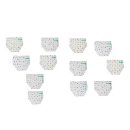 YELLOWDELIGHT Girls Pack Of 12 Printed Mid Rise Hipster Brief-picture-13
