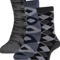 RC. ROYAL CLASS Men Pack Of 3  Patterned Calf Length Socks-17
