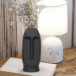GW CREATIONS Black Face Shaped Flower Vase-image-81