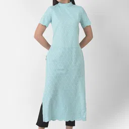 Eavan Women Geometric Embroidered Kurta-picture-28