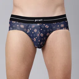 pivot Men Mid-Rise Floral Printed Basic Briefs-picture-58