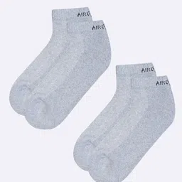 AIR GARB Pack Of 2 Printed Pure Cotton Ankle-Length Socks-35