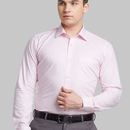 Raymond Checked Pure Cotton Contemporary Fit Formal Shirt-image-100