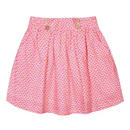 Budding Bees Infant Girls Printed Fit & Flare Skirt-image-41